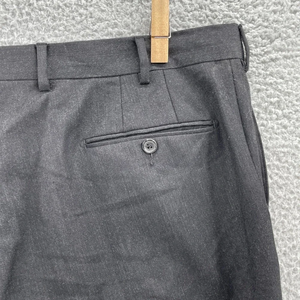 Zignone Wool Dress Pants Mens 38x29* Black Corpcore Classic Career Business 90's